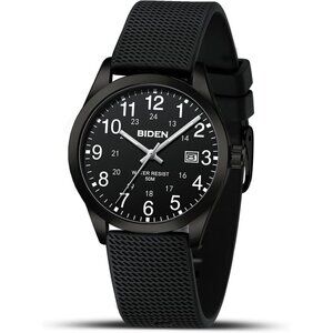 ⚡Mens Watches Analog Quartz Sports Unisex Easy to Read Dial with Date Wrist